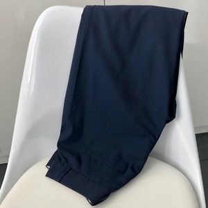 BANANA REPUBLIC Jackson Curvy Fully Lined Navy Blue Wool Pant 0